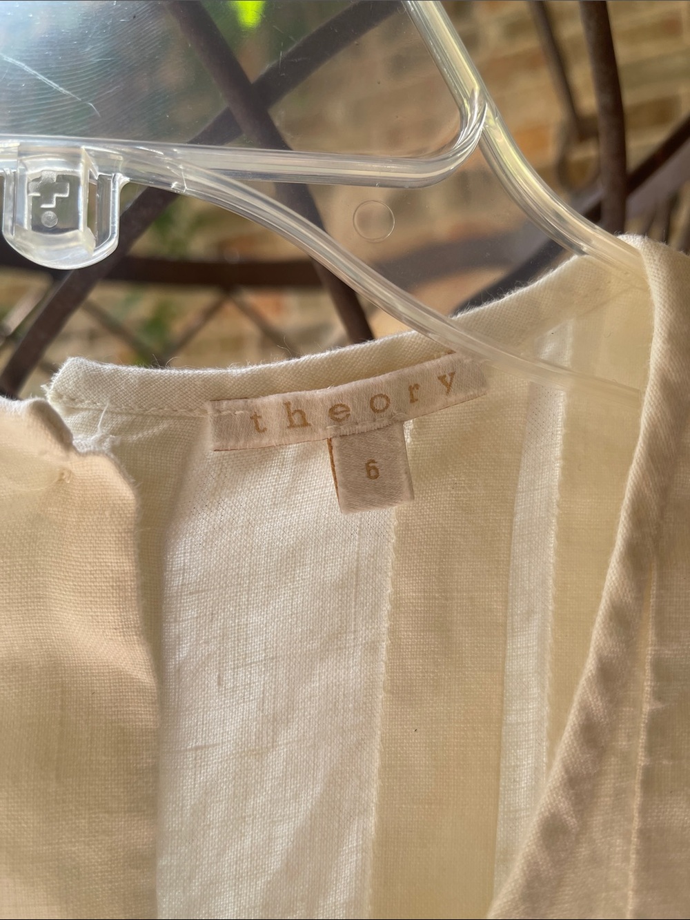 Theory Sleeveless Cream Midi Dress - Picture 2 of 9